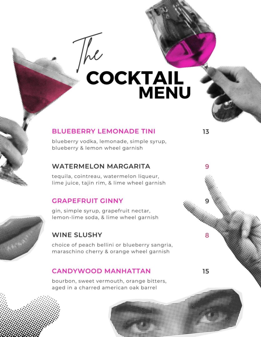 Copy of Copy of Pink and Red Pattern Cocktail Menu (2)