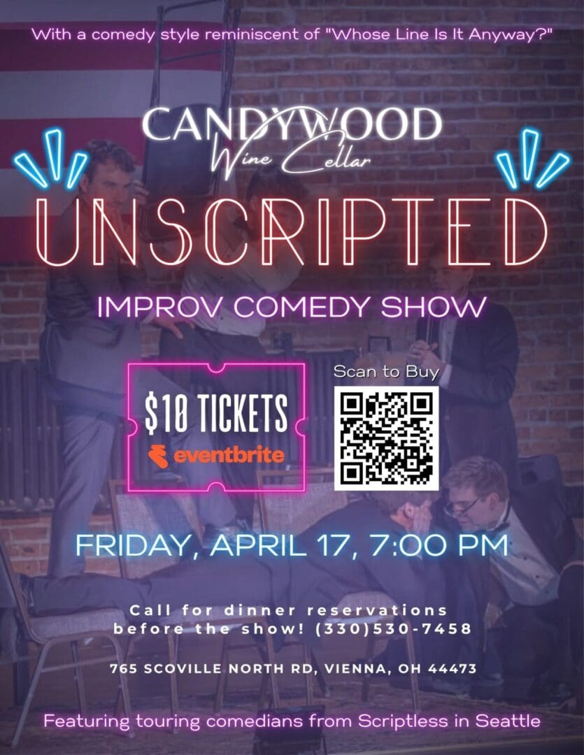 Unscripted Candywood Comedy show Flyer